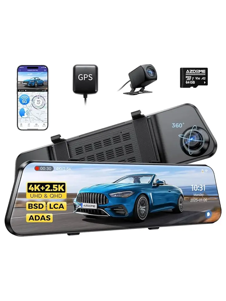 PG17 Max 4K 2CH Wifi GPS 64gb dashcam