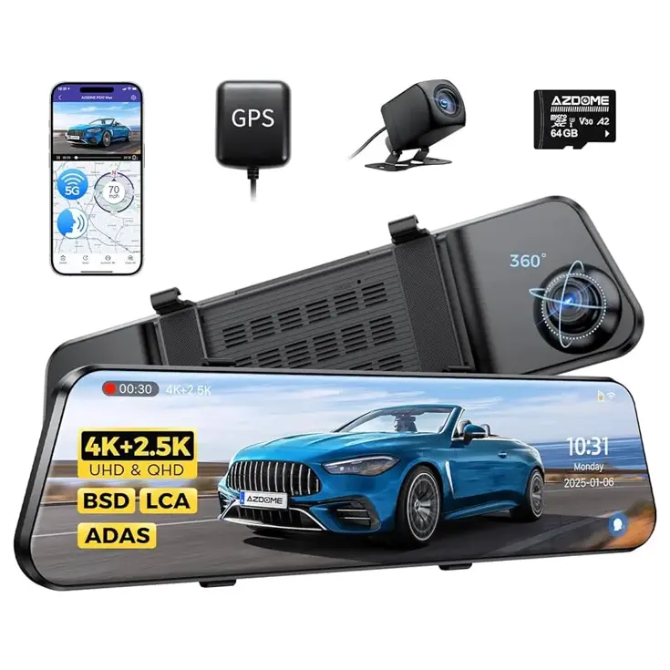 PG17 Max 4K 2CH Wifi GPS 64gb dashcam