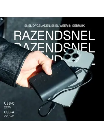 Snellader Powerbank 20000 mAh - 22.5W