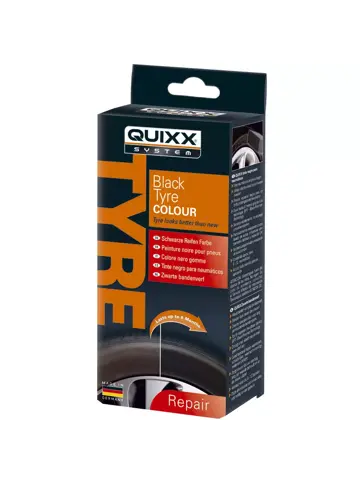 Black Tyre Colour / Bandenzwart 75ml - Quixx 