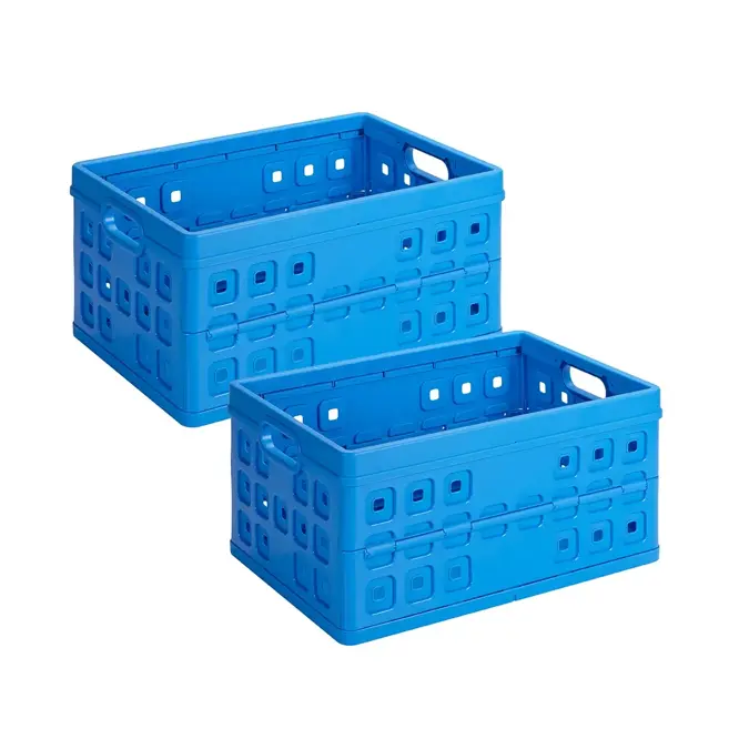 Square - Vouwkrat - 46L blauw - 2-delig