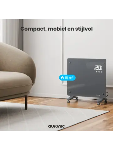 Convectorkachel – 1000W – Grijs