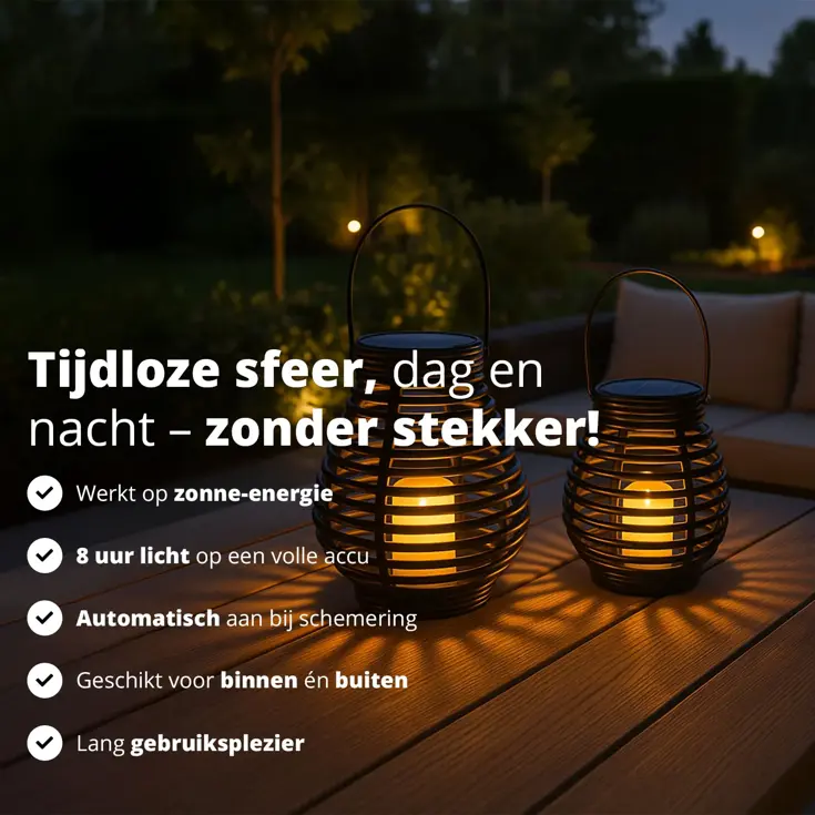 Solar Camping Lantaarn  - 2-pack