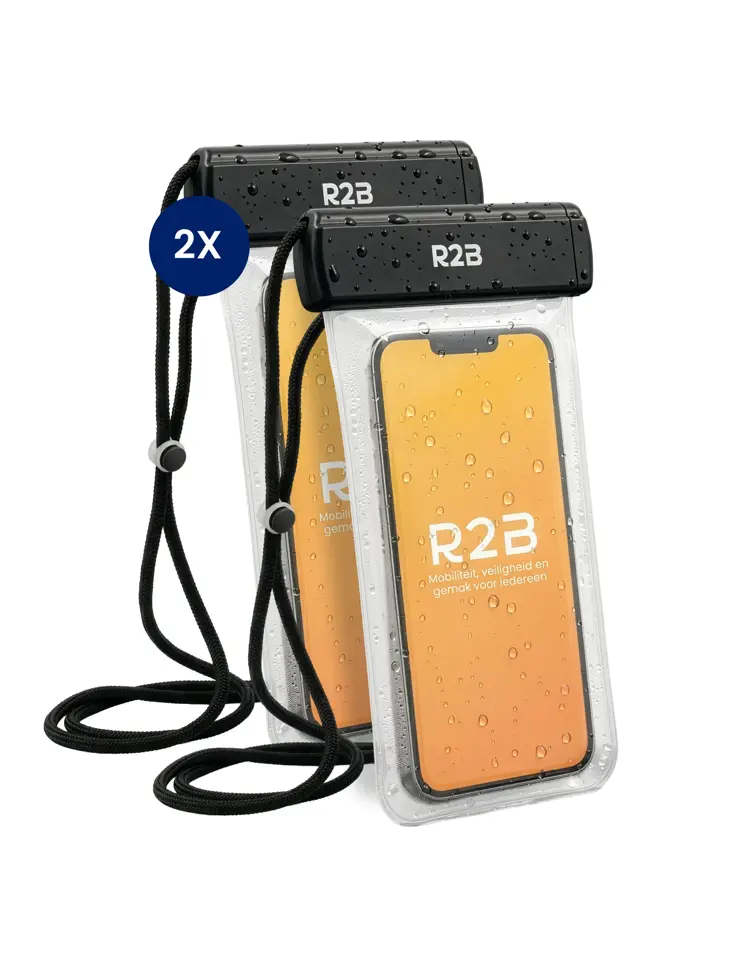 Waterdicht Telefoonhoesje met Koord 2x
