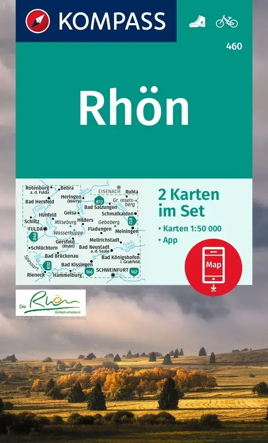 Wandelkaart WK460 Rhön