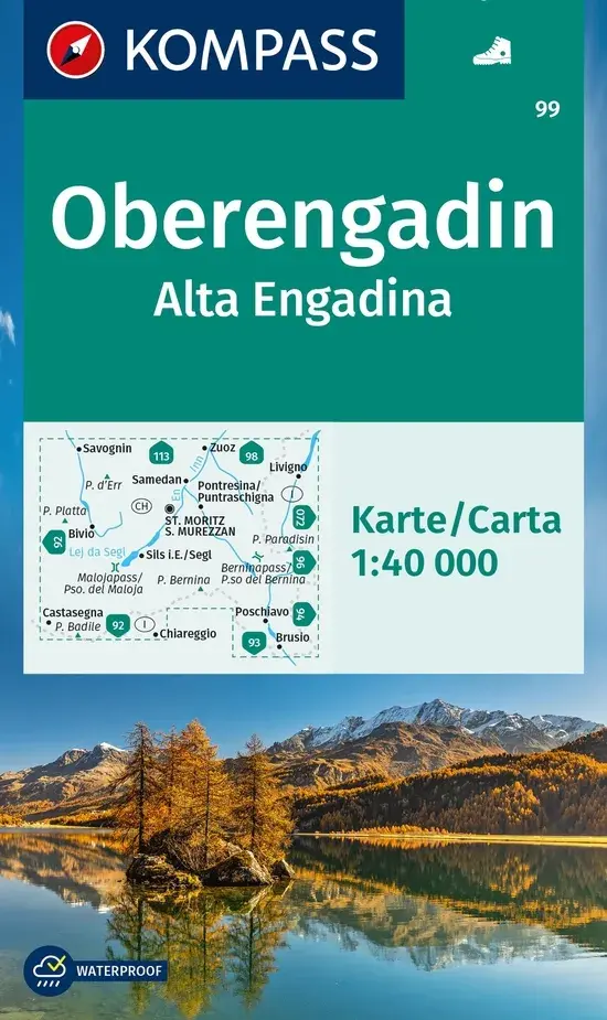 Wandelkaart WK99 Oberengadin