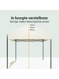 Partytent met Zijwanden – 3x3 m – Beige