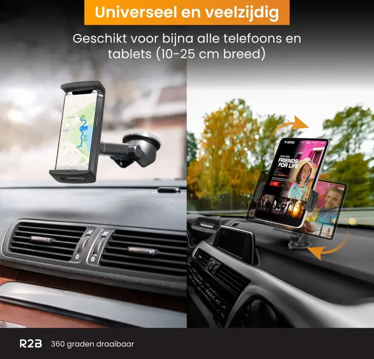 Tablethouder/Telefoonhouder Auto Zuignap