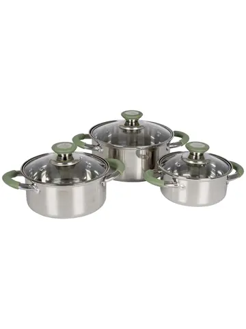 Pannenset Elan 1 plus 3-Delig RVS