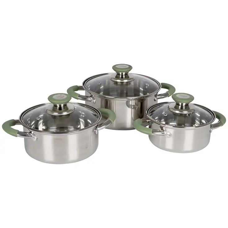 Bo-Camp Pannenset Elan 1 plus 3-Delig RVS