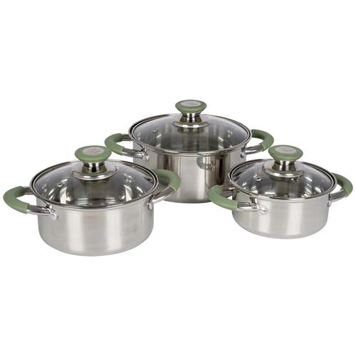 Pannenset Elan 1 plus 3-Delig RVS