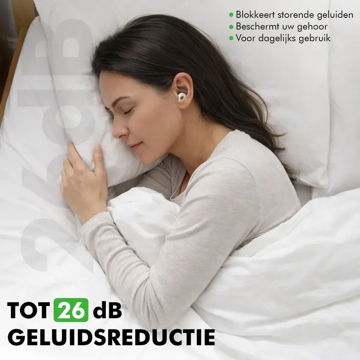 Oordopjes Slapen - 26dB - Herbruikbaar