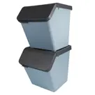 Sigma home - Prullenbak + deksel 60L - 2-dlg