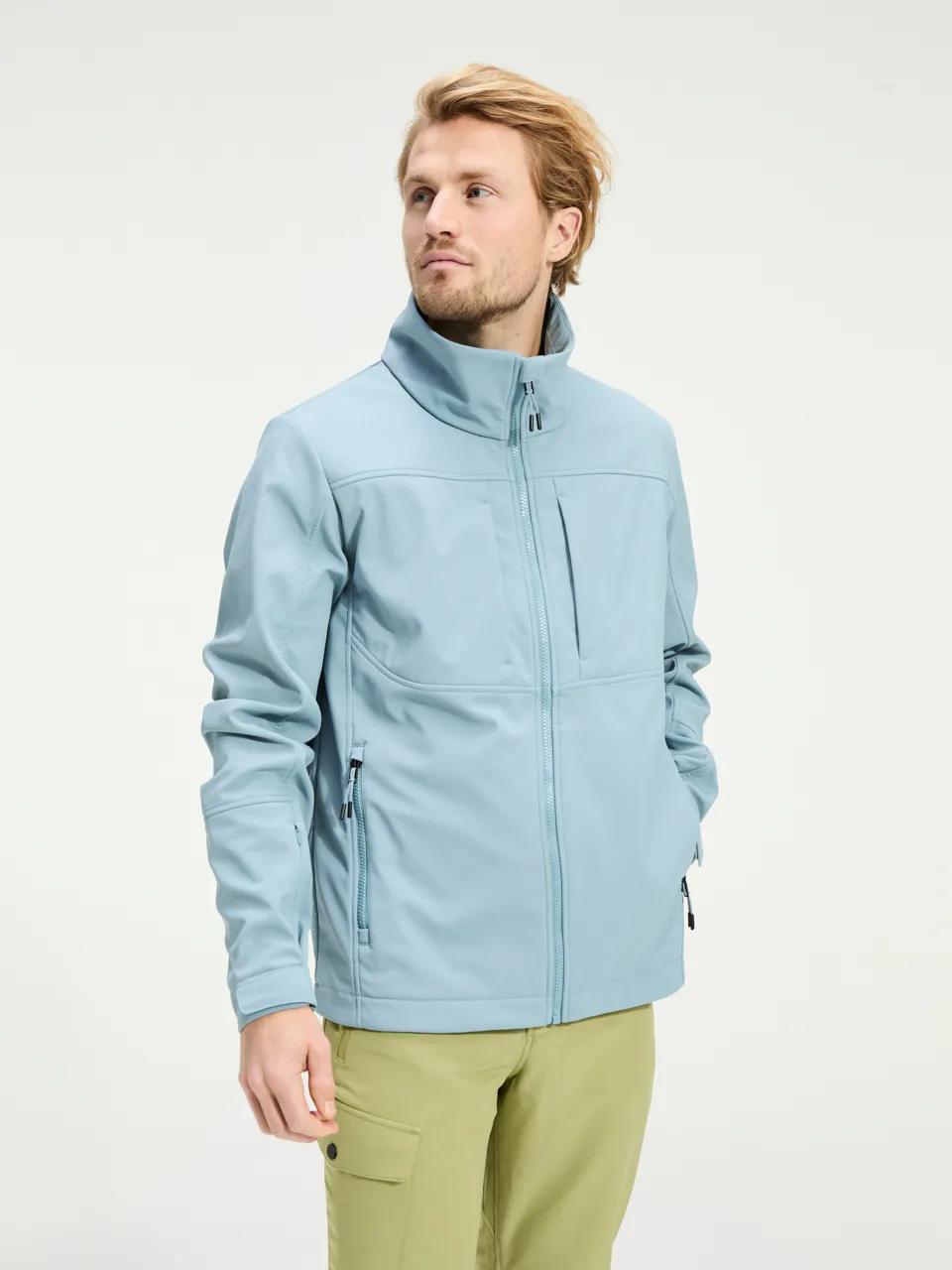 ANWB  Damour  Softshell jas heren  Human Nature  Lichtblauw   XXXL