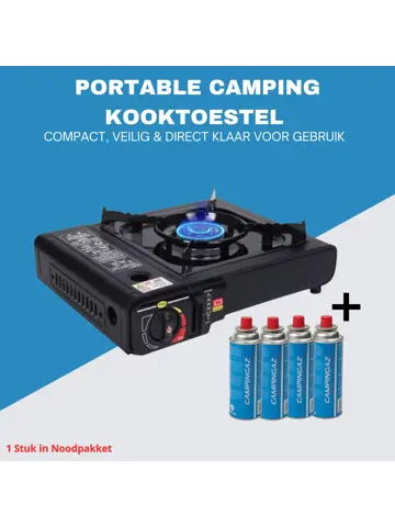 Noodpakket XXL-Noodradio, Kooktoestel & Powerbank