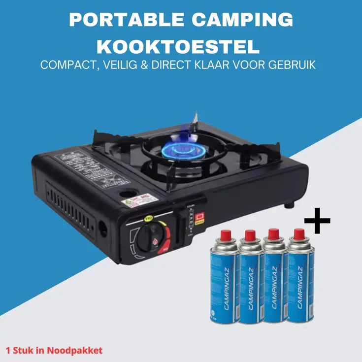 Noodpakket XXL-Noodradio, Kooktoestel & Powerbank