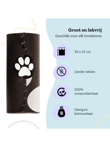 Hondenpoepzakjes houder set