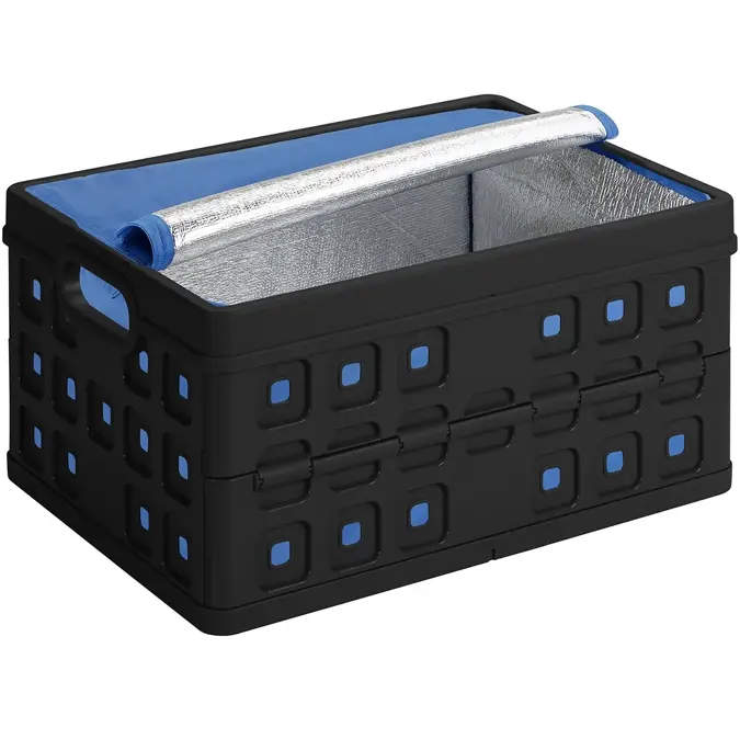Square - Vouwkrat met koeltas - 32L - zwart