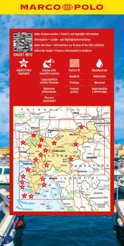 Marco Polo wegenkaart Slovenië, Istrië 