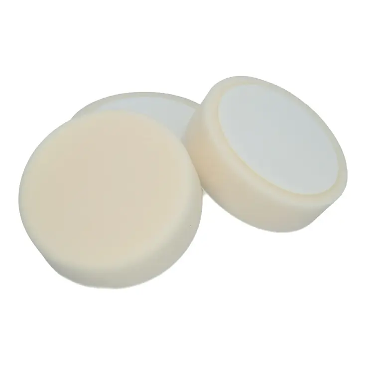 Witte polijstpads medium, 150mm, 3 stuks