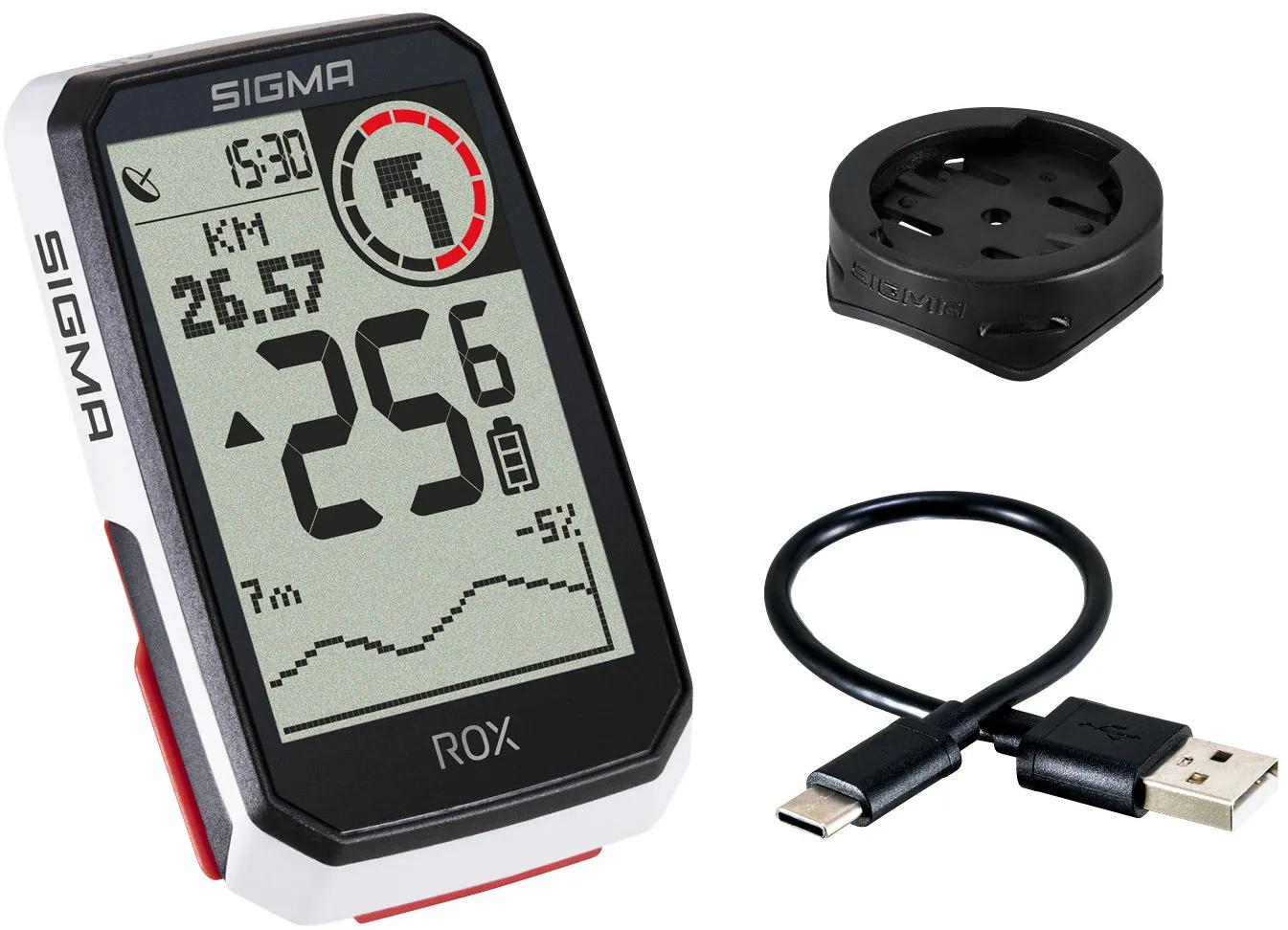 Sigma  Fietscomputer Gps Rox 4.0  Wit main product image