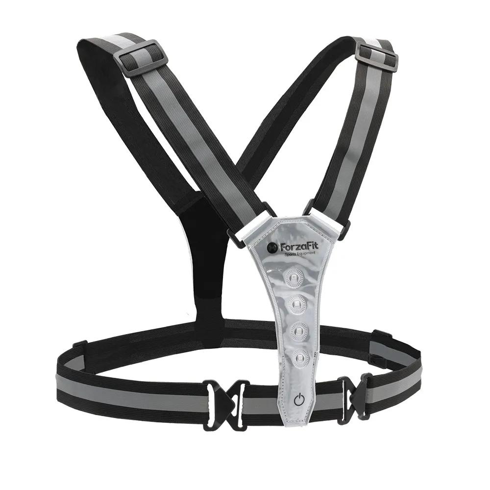 Forzafit  Reflecterend Hardloopvest  Ledverlichting  Zwart