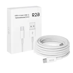 R2B USB-A naar USB-C Kabel - 2 Meter