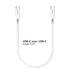 USB-C naar USB-C kabel 0,2 meter