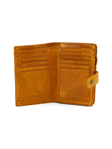 Sanne - Portemonnee - Leer - Overslag - Studs