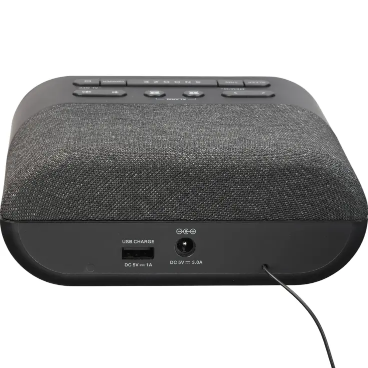 Wekker FM Klokradio met Draadloze Telefoon Oplader