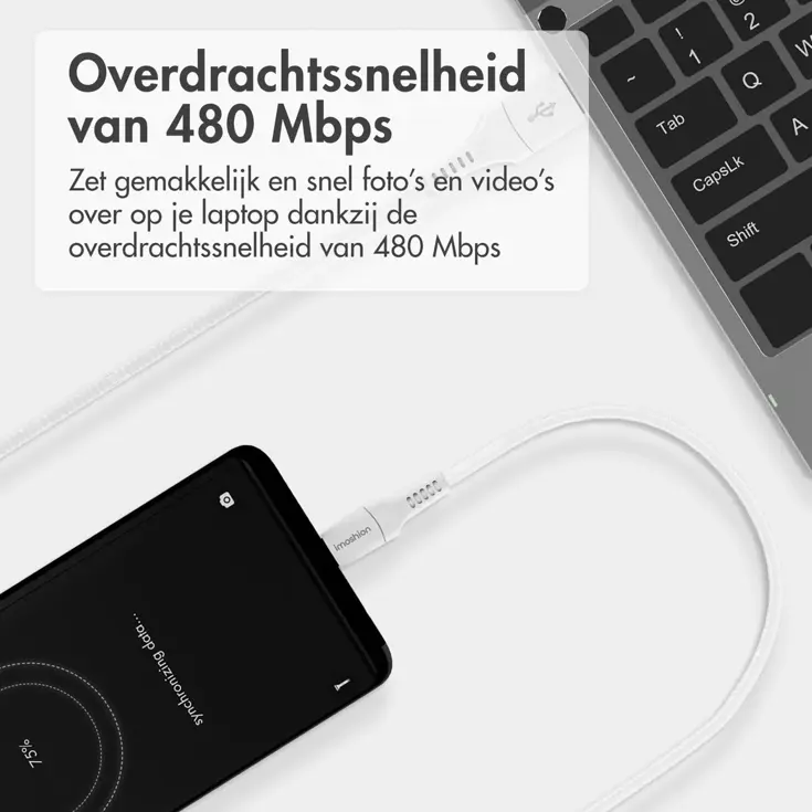 USB-C naar USB A kabel - 2 meter