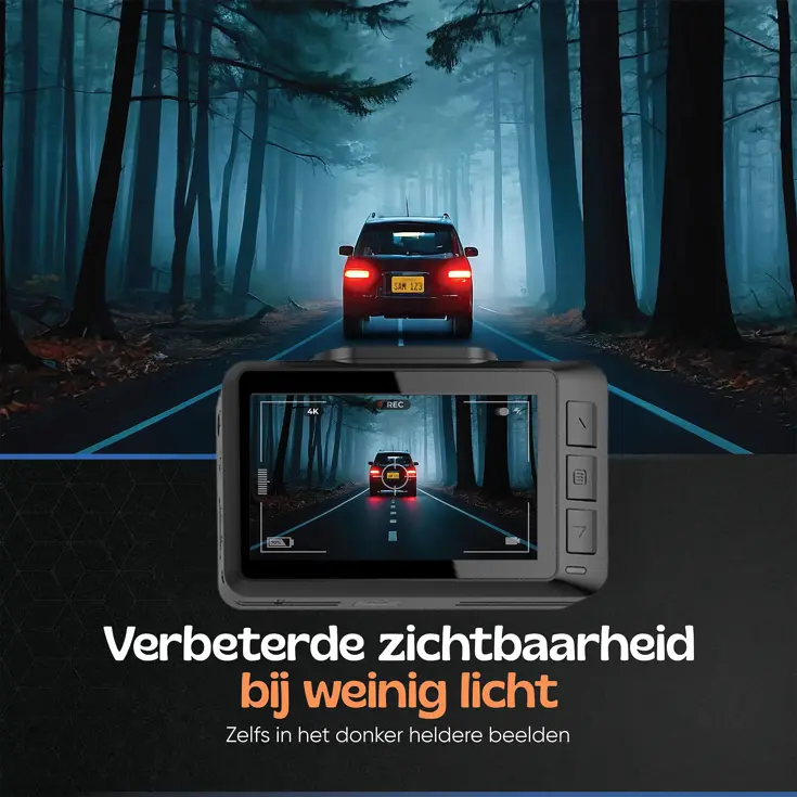 1CH Dashcam - WiFi GPS 4K 64GB - T8 Pro Dashcam