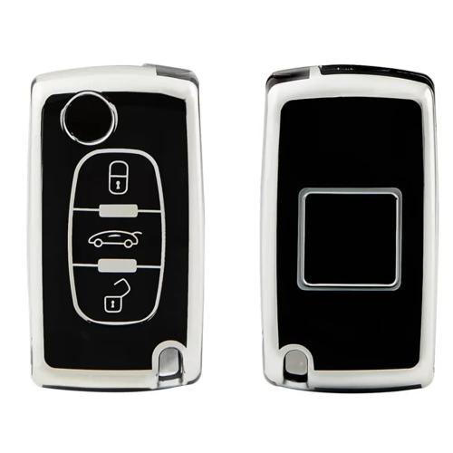 TPU Sleutelhoesje voor Citroën zwart D3