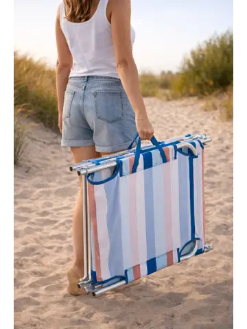 Ligbed Aluminium 3-Standen Opvouwbaar -