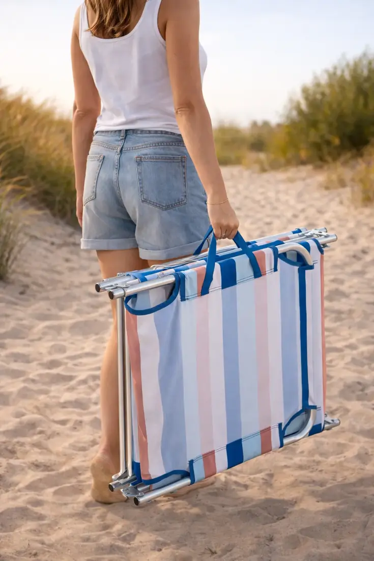 Ligbed Aluminium 3-Standen Opvouwbaar -