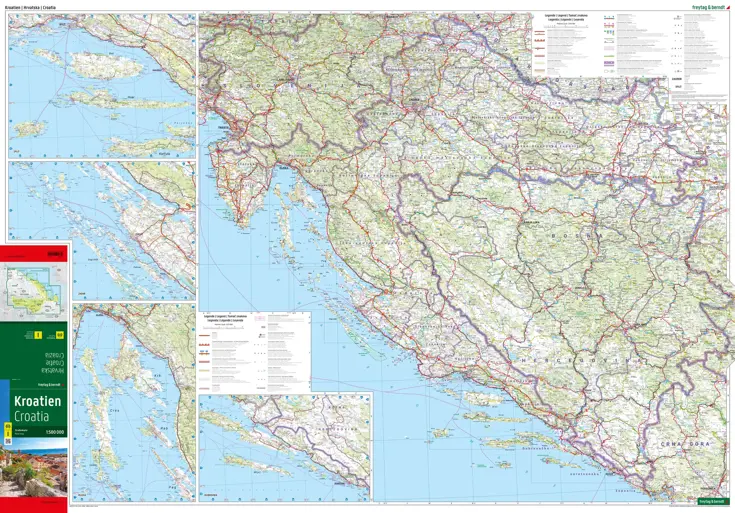 Wegenkaart Kroatië