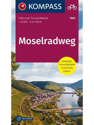 KOMPASS fietskaart 7007 Moselradweg