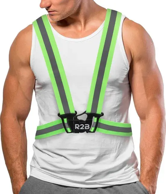 Reflecterend Veiligheidsvest  – Elastisch - Geel