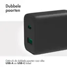 Accezz Wall Charger USB-C en USB - 33 Watt