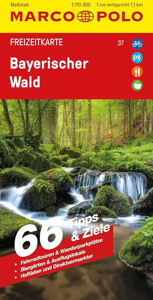 Toeristische kaart FZK 37 Bayerische Wald