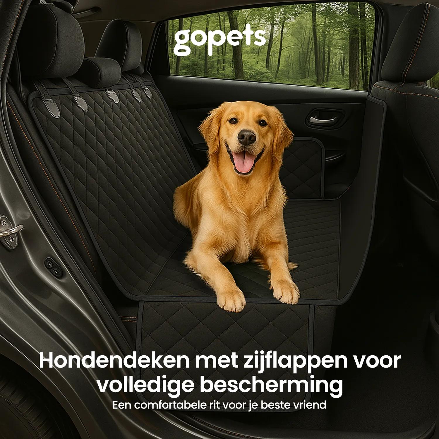 Hondenautostoel, hondendeken voor achterbank, kattentransportbox, hondenmand, hondenharnas, hondenbed, hondenmand, 42 x 55 cm (grafiet Oxford