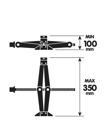 Schaarkrik met ratel - 1000 kg