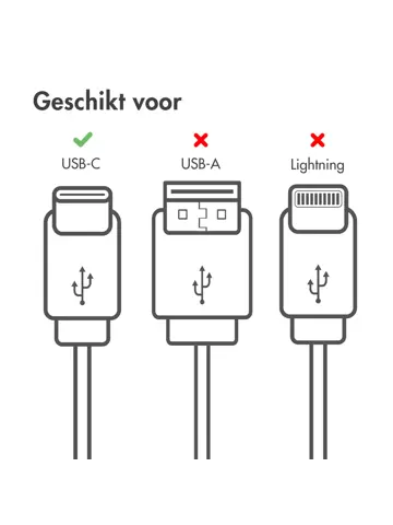 Gevlochten USB-C naar USB-C kabel
