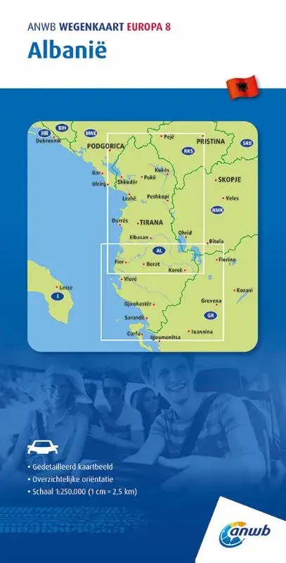 ANWB Wegenkaart Albanië