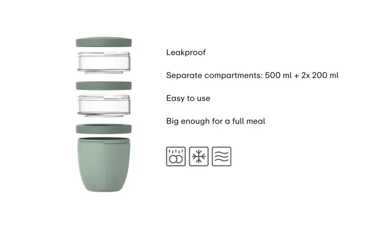 Mepal Ellipse Lunchpot 3-delig 500 + 200 + 200 ml