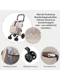 Boodschappentrolley 60L - 4 Wielen