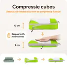Compressie Packing Cubes – 6 stuks – Groen