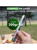 Reisbestek Set – Campingbestek To-Go Zilver