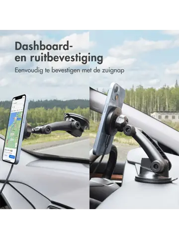 Magsafe Telefoonhouder Dash/Raam + Autolader
