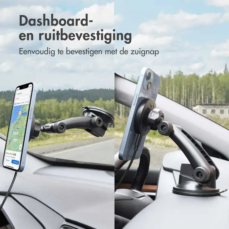 Magsafe Telefoonhouder Dash/Raam + Autolader